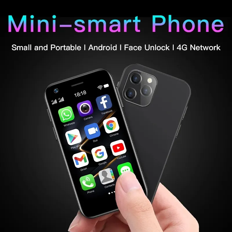 SOYES XS12 Mini 4G Smartphone Android 10 Dual Sim Octa Core 13MP Camera  WIFI Bluetooth FM Hotspot GPS 3.0 Inch Little Cellphone
