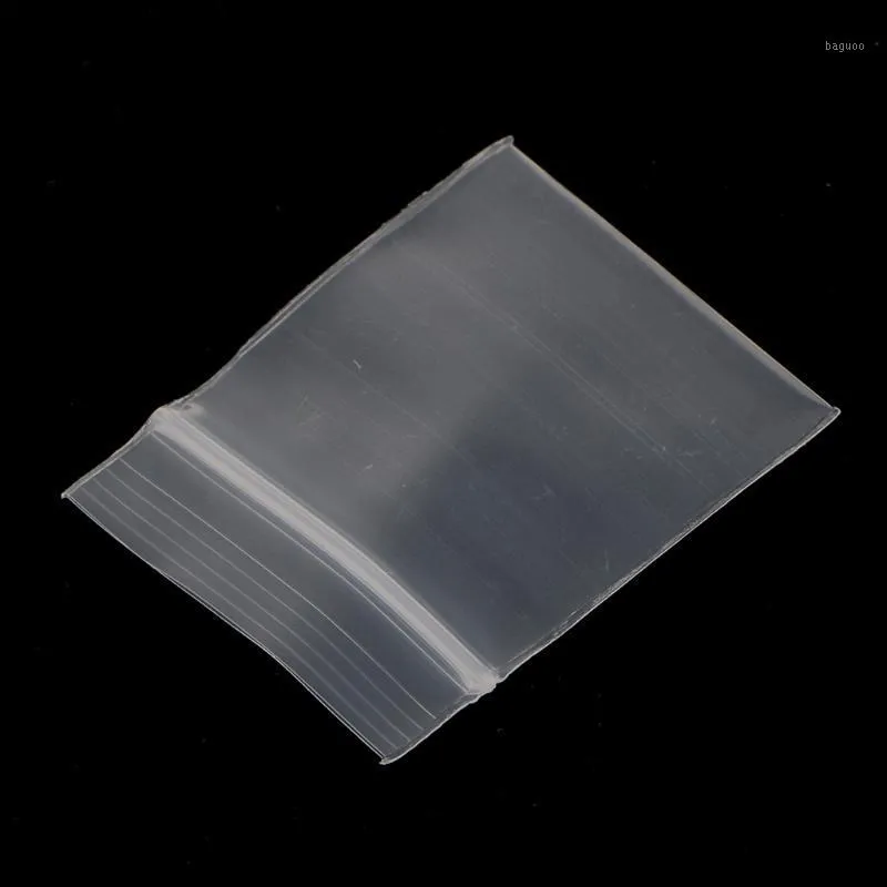 100 sztuk Mini Clear Zip Torba Poly Plastikowe Worki do recyklingu 0.9'x 1 '4MIL