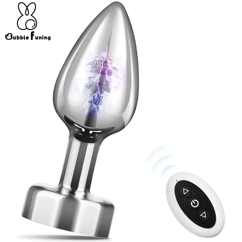 Anal Plug With Push 7 Vibration Modes Toy For Men Prostate Massager Sex Toys Remote Control Vibrator for 18 22_voghion.com