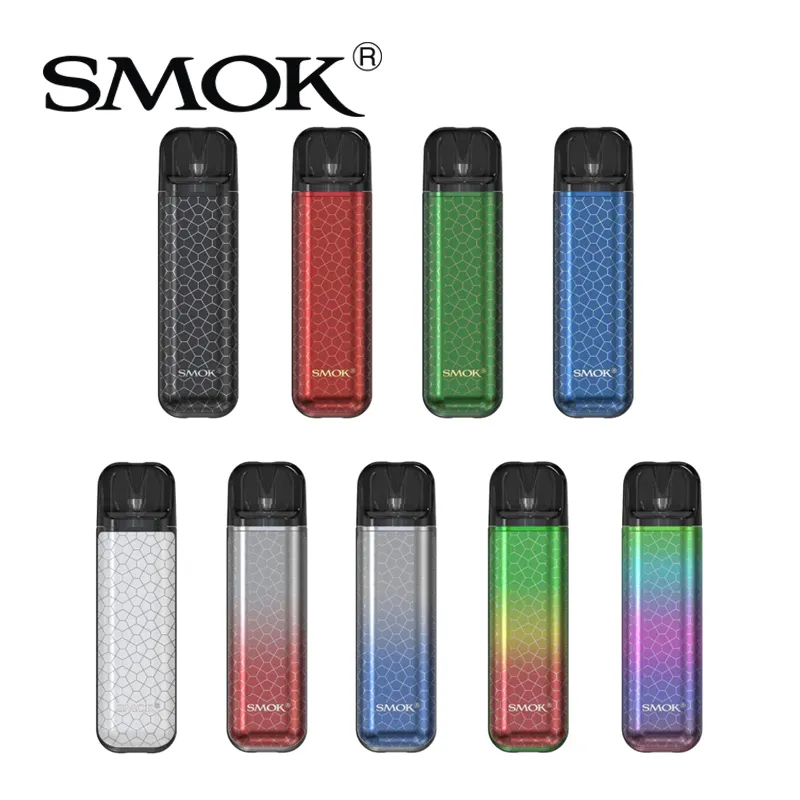Smok Novo 2S Pod Kit 20W Vape System Built-in 800mAh Battery 1.8ml Cartridge Anti-fingerprint System 100% Authentic