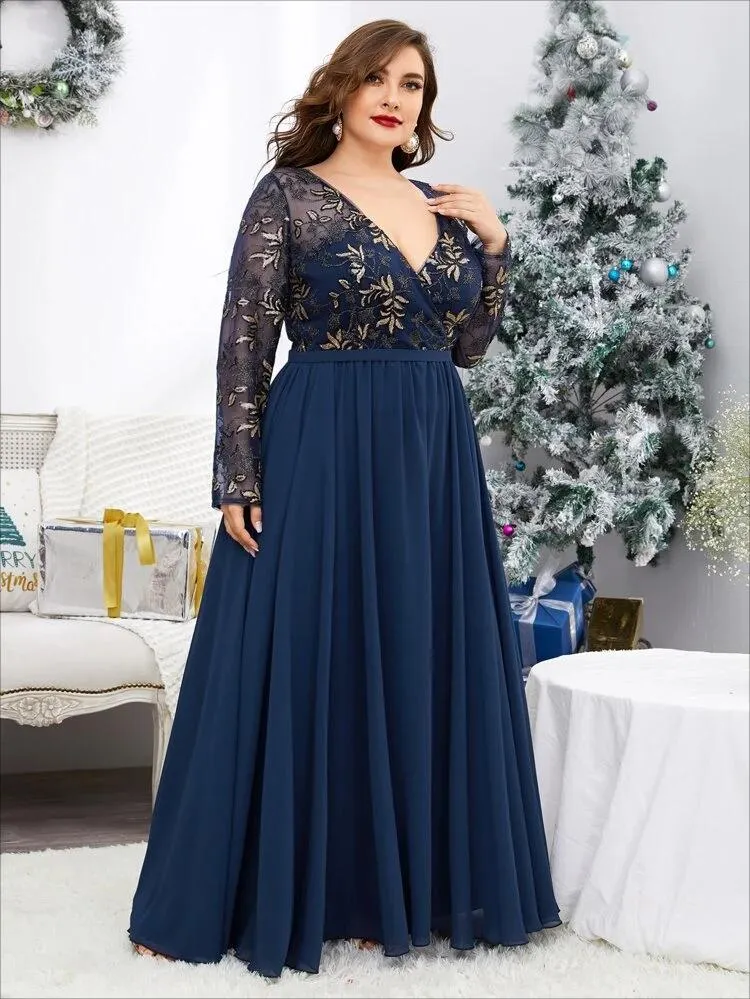 plus size long dresses