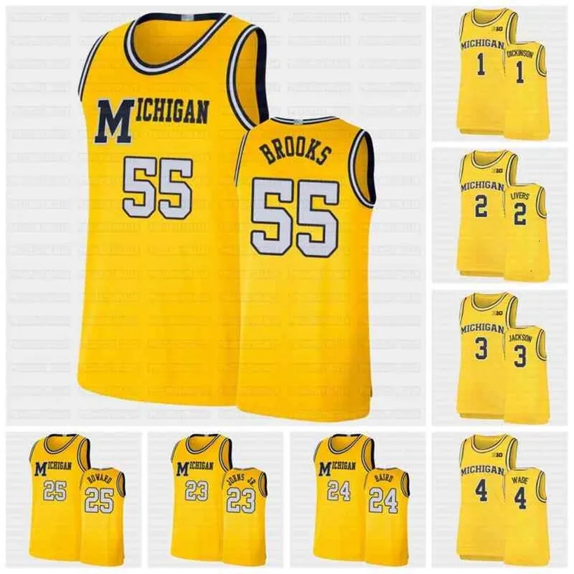 CEOC202 Мичиган Уилверины NCAA Jersey 0 Adrien Nunez 1 Hunter Dickinson Crawford Livers Джексон Уэйд Уэббер Уильямс II Смит Вагнер