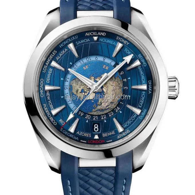 時計腕時計高級デザイナーメンズステンレススチールウォッチ自動機械式軍事地球ダイビング150m 40mm直径セラミック