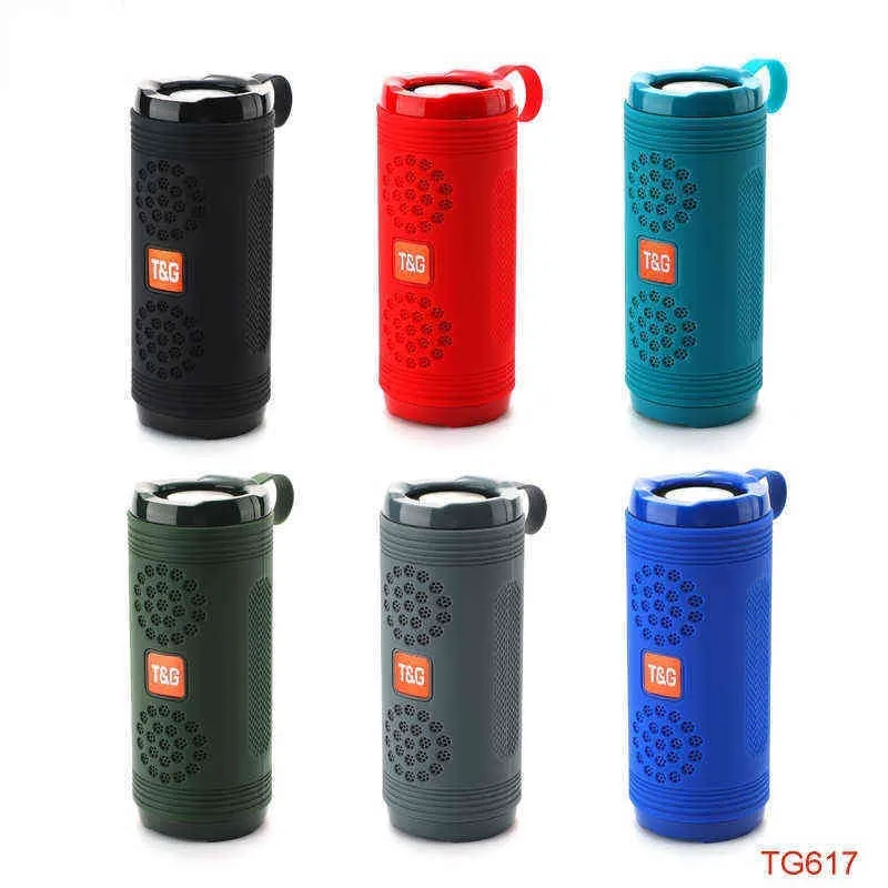 TG617 Portable Speaker Wireless Bluetooth Speakers Sound System 3D Stereo Surround Subwoofer Outdoor Waterproof Loudspeaker W220316