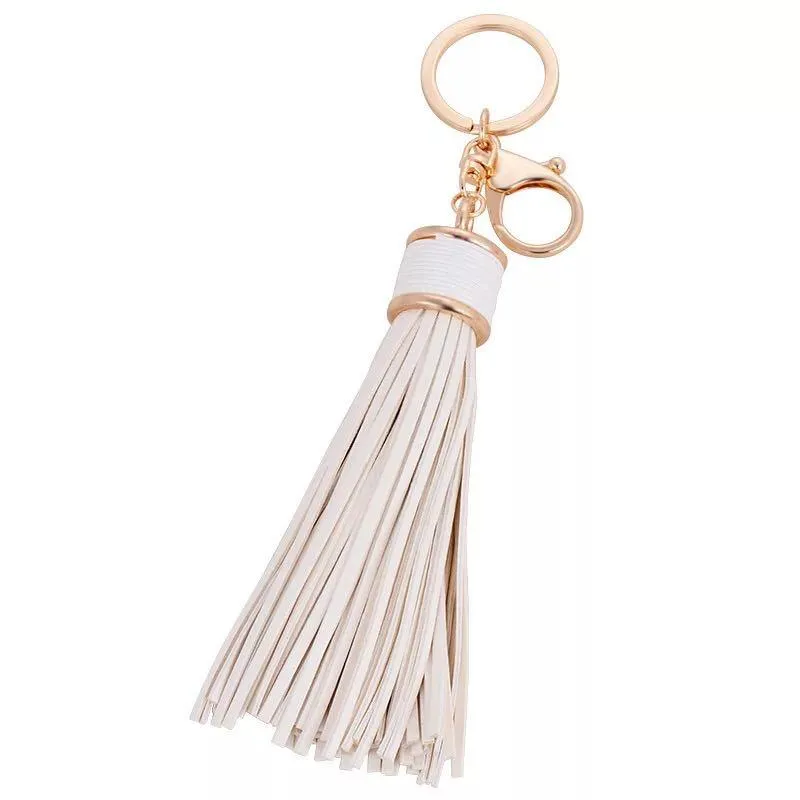 750Pcs/Set Keychain Tassels Bulk Colored Leather Tassel Pendants