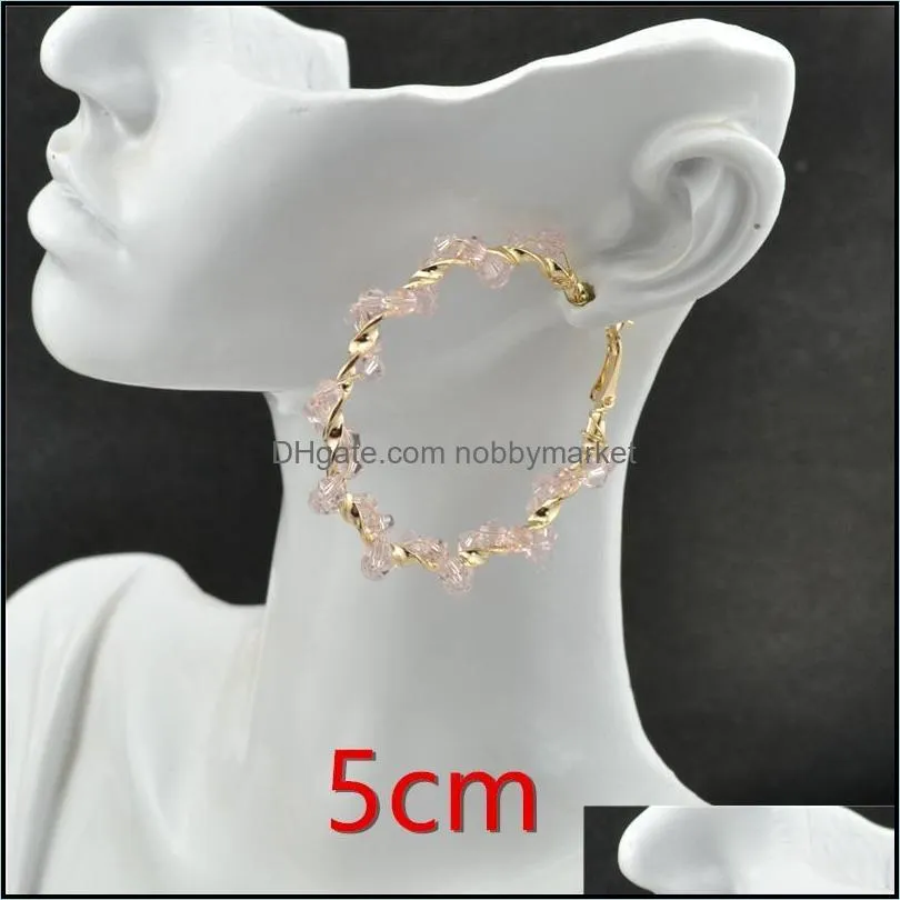 2020 Hoop Earrings for women Big circle Fashion Jewelry Accessories Wholesale 2021 Trendy Personality Shiny Princess Ladies earings