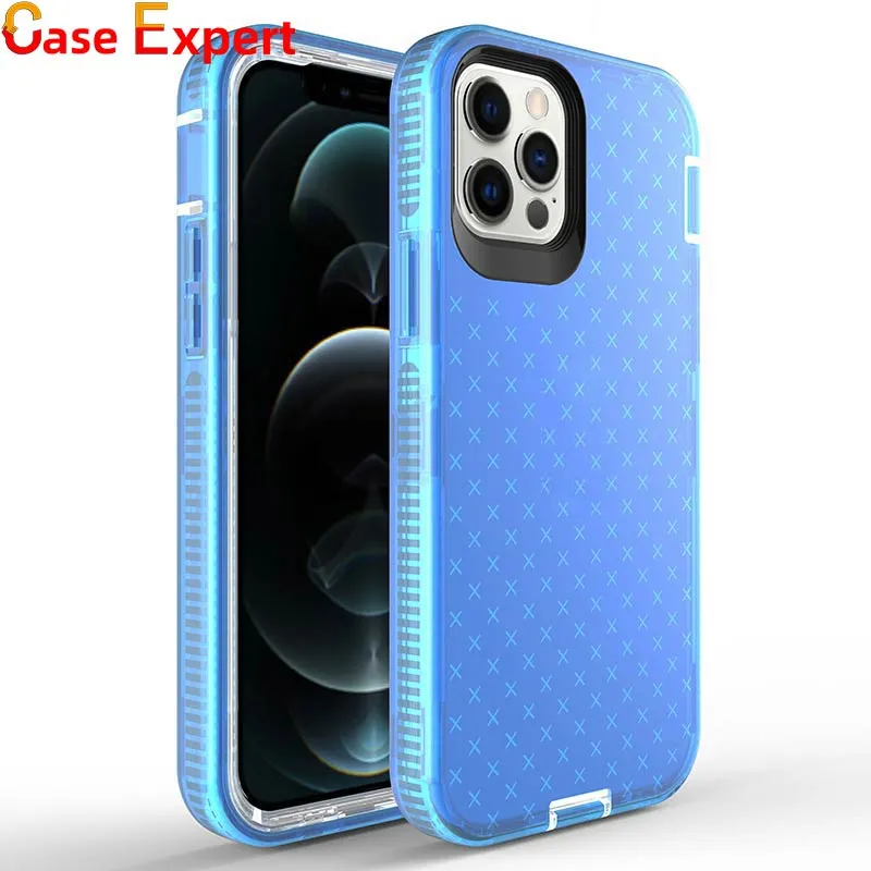 Heavy Duty Shockproof Defender Cases for iPhone 13 Pro Max 12 11 XR 7 Plus Clear Case