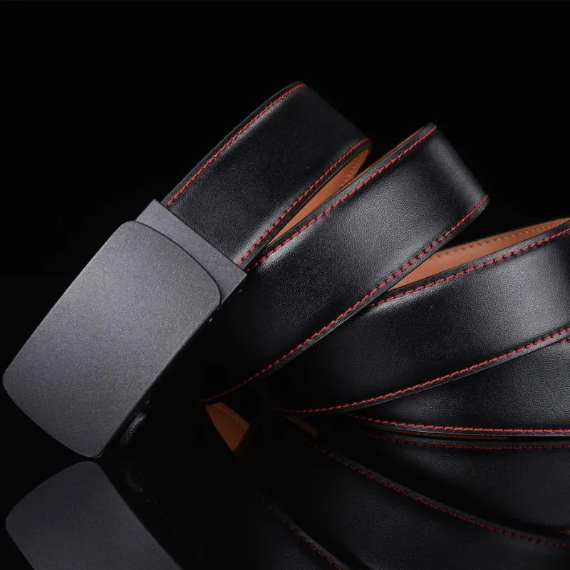 벨트 플리 에스 섹스 드레스 벨트 남성 2022 고품질 자동 래칫 ceinture homme luxe marque g3belts를위한 정품 가죽