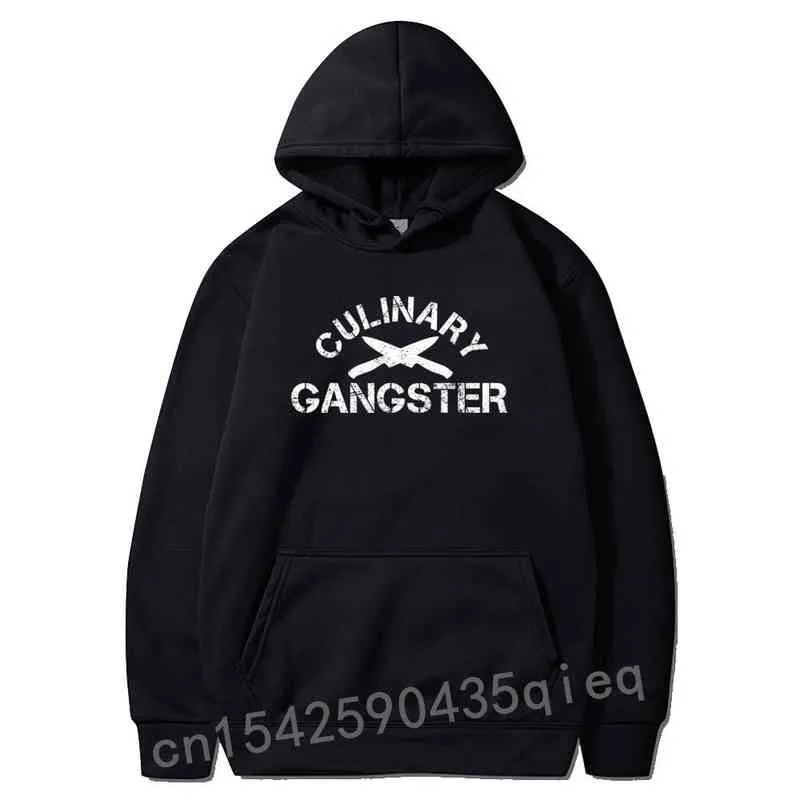 Funny Chef Culinary Gangster Kitchen Knifes Cooking Gift Hoodies Long Sleeve Hoodie for Men Comics Sweatshirts Crazy Prevalent