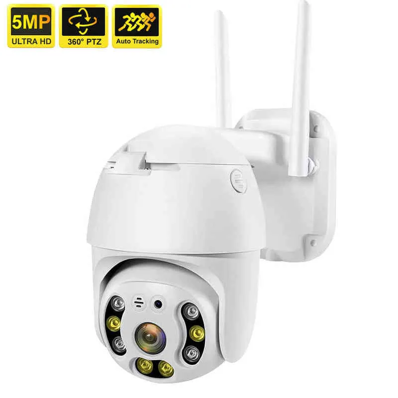 MP IP IP WiFi Camera Smart Home Security Protection Outdoor Surveillance Camara MP CCTV PTZ Auto Track Audio Monitor IP CAM J220520