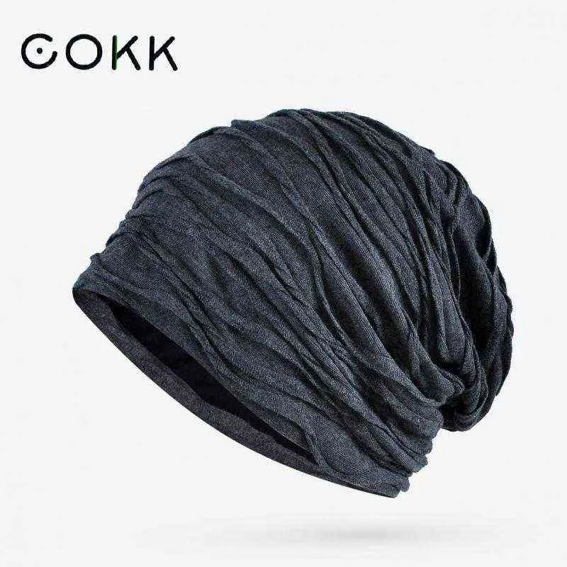 Cokk Winter Beanie Men Men Women Hats Baggy Cap Winddicht Keep Warm Outdoor Casual Hat Vrouw Gorro Bonnet Femme Chapeu J220722