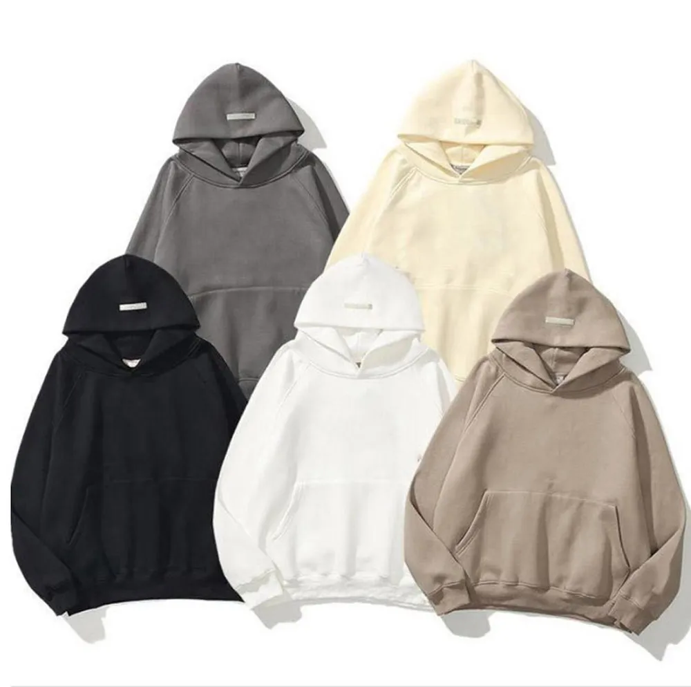 Sweats à capuche pour femmes Sweatshirts Ajouter Fluff Warm Hooded Hommes Femmes Mode Streetwear Pull Loose Lovers Tops Vêtements Ess Essentail Hoody