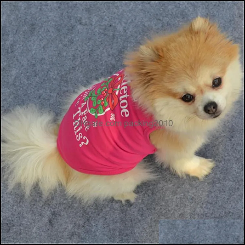 Rose Pet Dog Cat Vest Clothes Small Sweater Puppy Soft Coat Jacket Summer Apparel Doggy Clothing t shirt Cheap Jumpsuit Outfit Pet