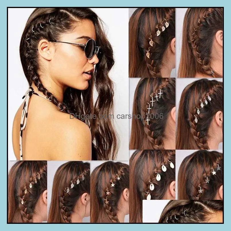 Pinces À Cheveux Barrettes Bijoux Nouveaux Accessoires De Mode Femmes Tresses Épingles À Cheveux Fille Tresses Pigtail Épingle À Cheveux En Gros 0513Wh Drop Delivery 2021