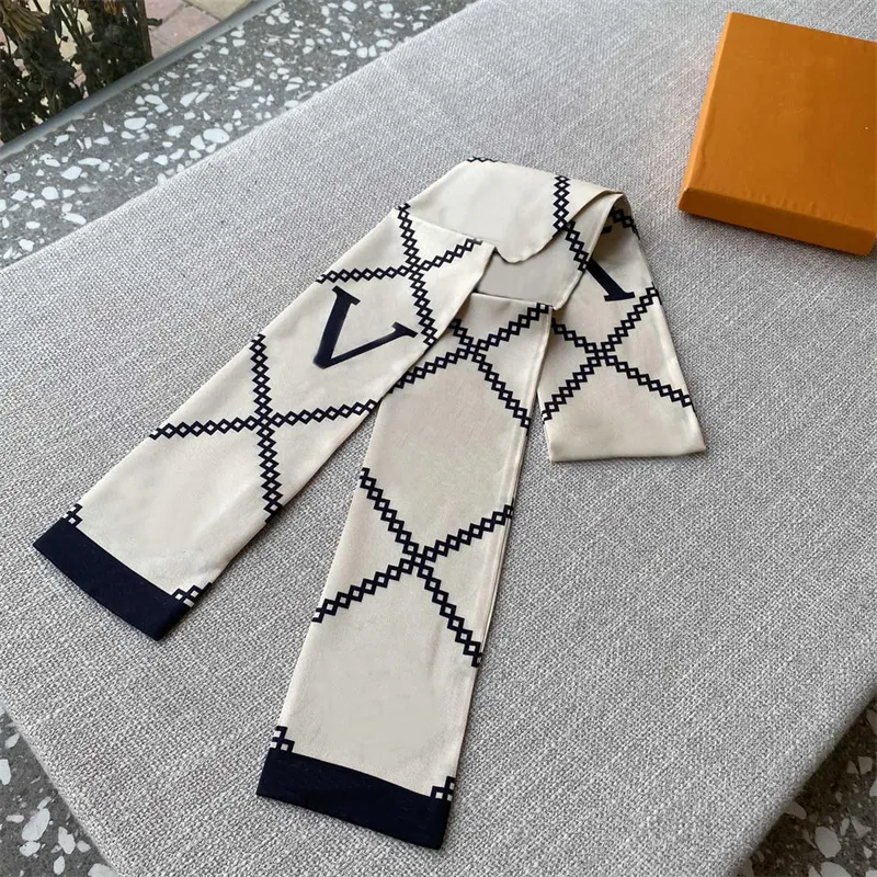 Designer laço de seda cinto de faixa de faixa de moda tendência versátil 8 * 120cm