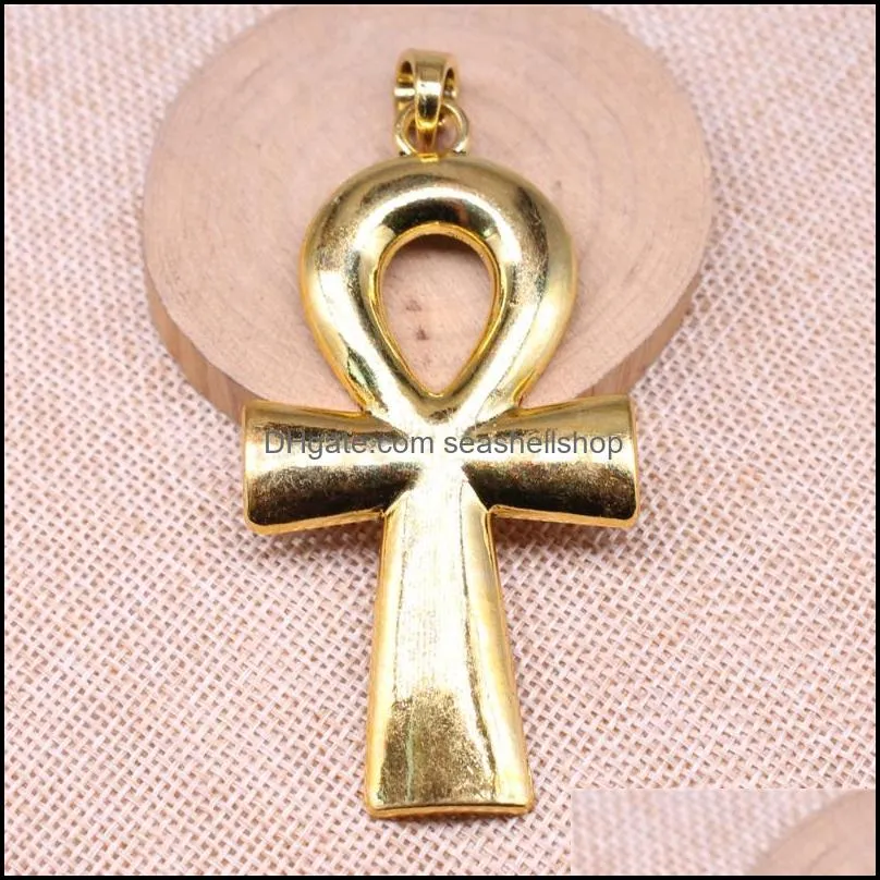 charms wysiwyg 1pcs 80x42mm 3 colors large cross charm pendants ankh big pendant for necklace making