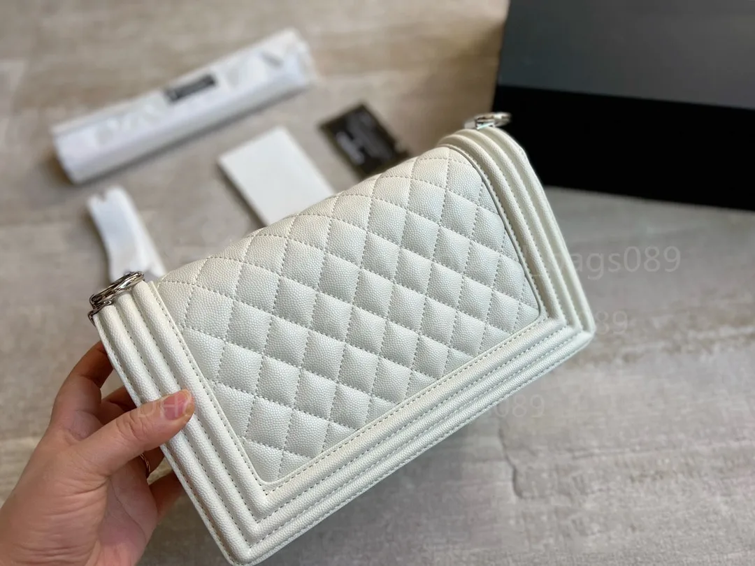 2022 nieuwste kleur caviare dames tassen klassieke vrouwelijke ontwerper mode luxe handtas zilveren hardware grace bakken groothandel crossbody schoudertas