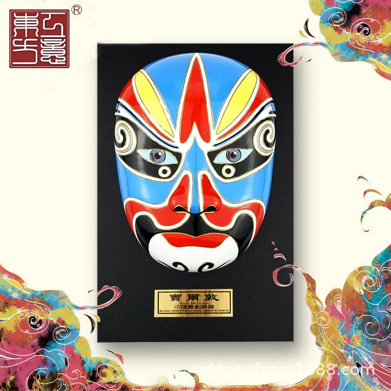 Home Decor Business Meeting Hotel Jing Opera Facial Mask Pendant Oriental Craft Gift Ancient