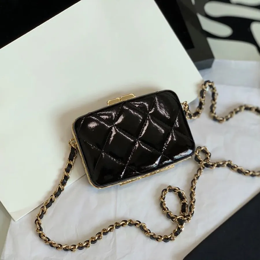 10A Mirror quality Diamond Lattice 11.5CM Designer Evening Bags Sheepskin Cross Body Bags Luxuries Designers Women Chain Bag For Dinner With Box C084