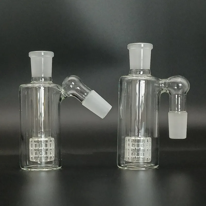 Narghilè Vetro Ashcatcher 14mm 19mm Braccio Maschio Singolo Perc Ash Catcher Acqua Percolatore Bong Tubo Filtrazione 45 90 Gradi