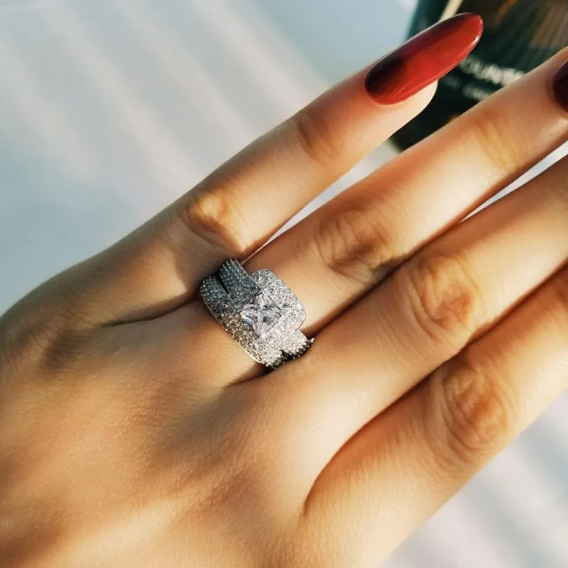Bold silver clearance rings