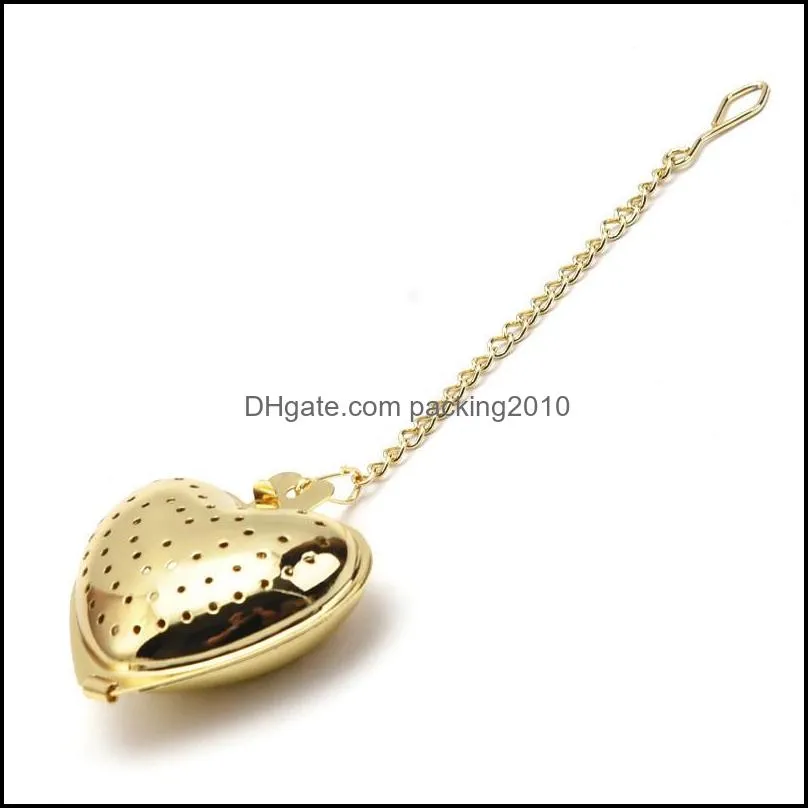 Heart Tea Infuser Stainless Steel Strainer Filter Wedding Kitchen Tool