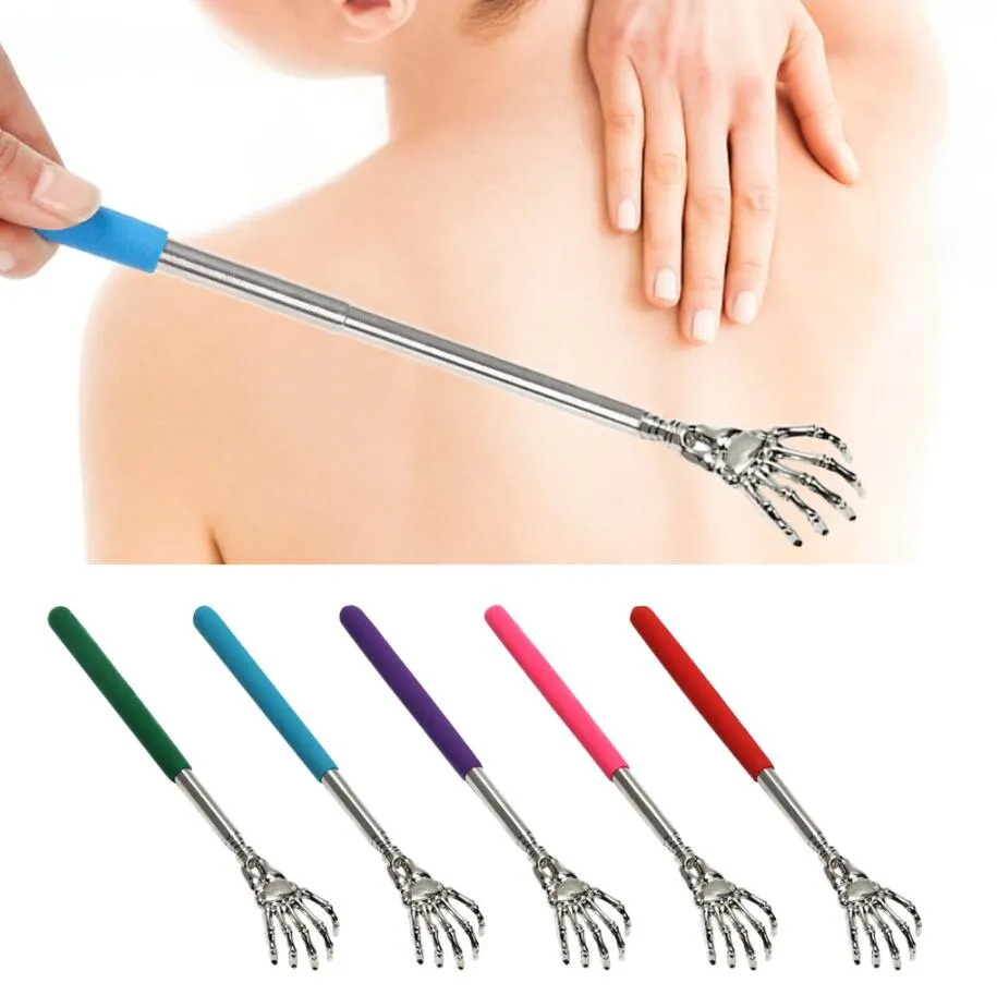 Back Scratcher Telescopic Back Massage Claw Stainless Steel Promotion Blood Circulation Anti Itch Relax Health Care Tool 6 Colors