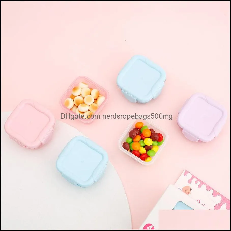 60ml mini food grade -keeping box plastic auxiliary storage box seasoning sub packaging sealing hamster grain