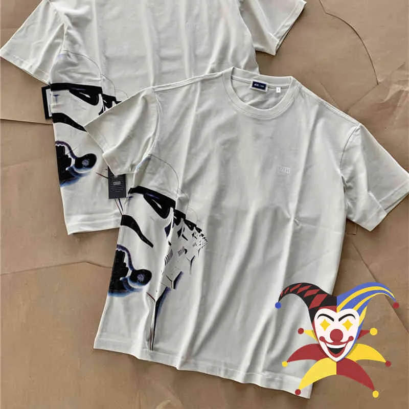 Футболка Kith 2022SS Kith футболка для мужчин и женщин лучшее качество винтажные футболки с принтом сбоку робота