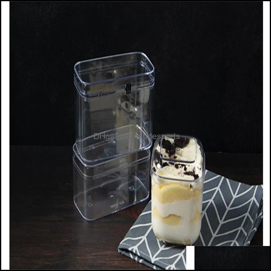 Cake Tools Mousse Soy Milk Fruit Melaleuca West Point Tiramisu Cake Packaging Transparent Dessert Biscuit Box