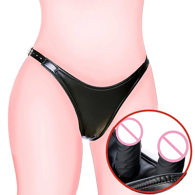 Strap On Thong With Inner Dildo Anal Plug Massage BDSM Bondage Chastity  Belt Panties For Female Masturbation From Hbbz2420937475, $35.52