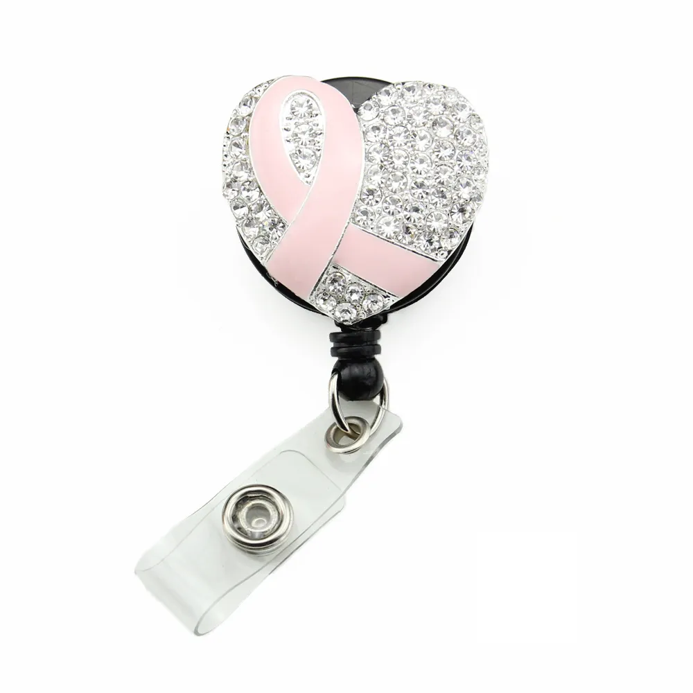 Set Of 5 Pink Rhinestone Belt Pink Heart Retractable Badge Reels For  Medical Professionals From Fashion882, $17.32