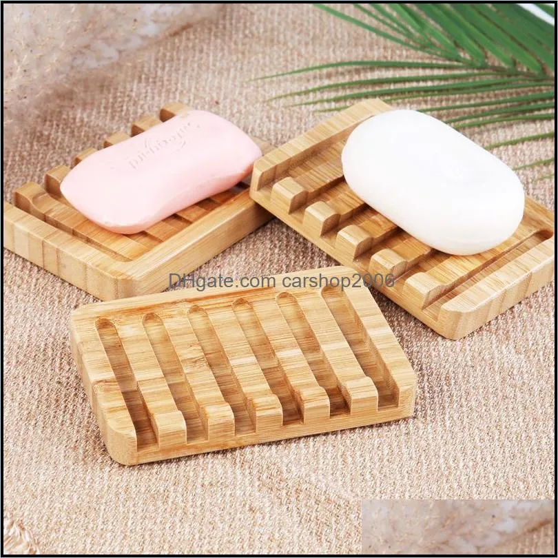 natural bathroom soap holders home decorate bamboo one layer soaps boxes 13*9cm strong durable paa10167