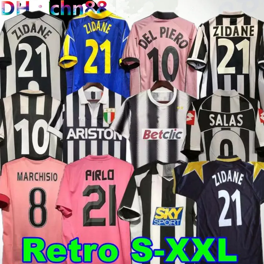 Retro Juventus DEL PIERO Maglia da calcio Conte PIRLO Buffon INZAGHI 84 85 92 95 96 97 98 99 02 03 04 05 94 95 ZIDANE Maglia antica DAVIDS BOKSIC Conte 11 12 15 16 17 18 POGBA