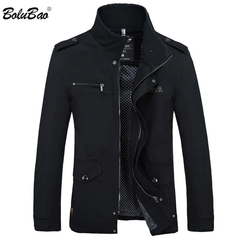 Bolubao Men Jacket Coat Fashion Trench Coat Brand Casual Silm Fit Overs Coating Male 201127