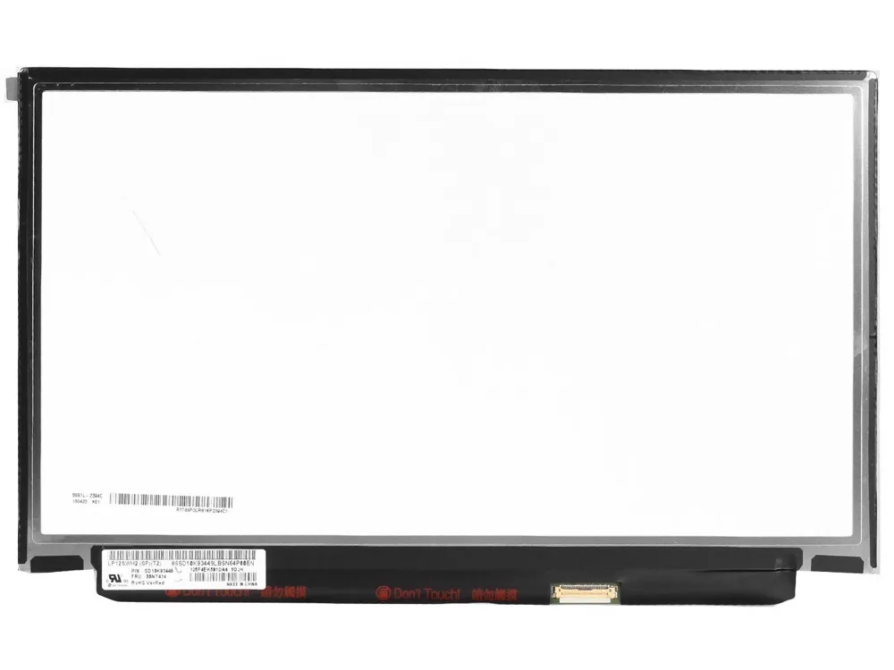 12.5 "Écran LCD d'ordinateur portable IPS LP125WH2-SPT2 LP125WH2-SPT1 M125NWR3 pour Lenovo Thinkpad x240 X250 X260 X270 X280 1366X768 30PIN EDP