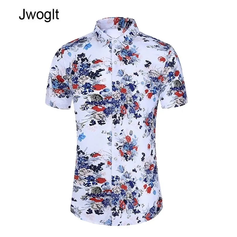 45kg120kg zomer nieuwe bloemen shirts mannen zomer klassieke korte mouw reguliere casual shirt plus maat 5xl 6xl 7xl 210412