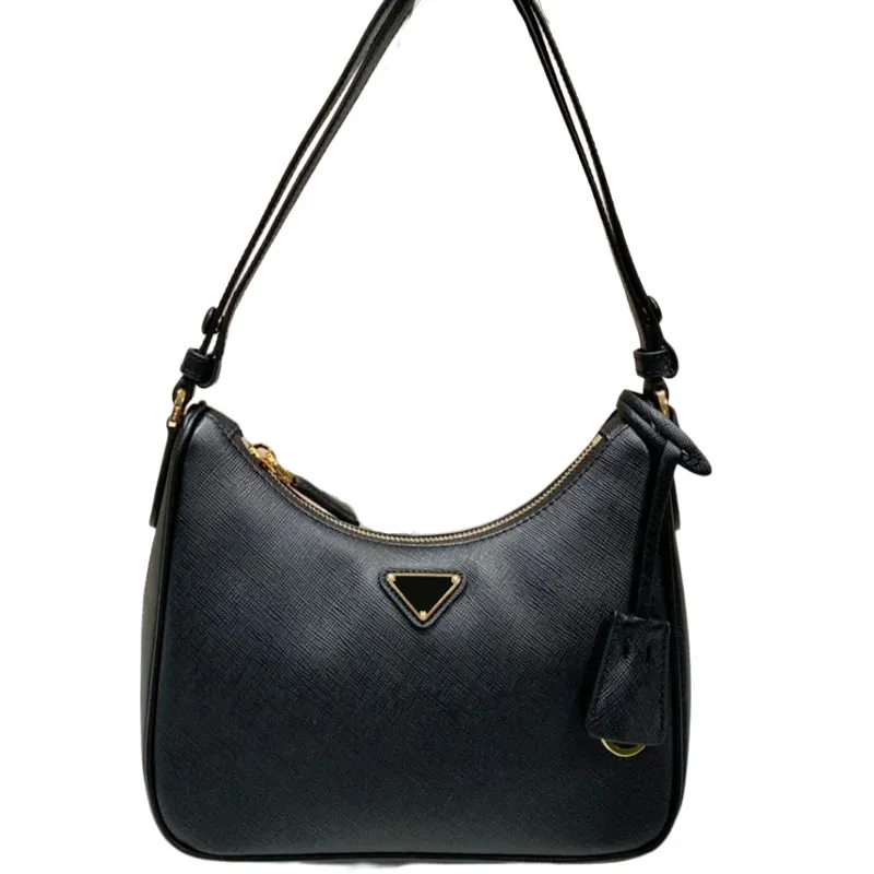 Luxurious Handbags Black Designer Hobo Bag Original Plain For Woman ...