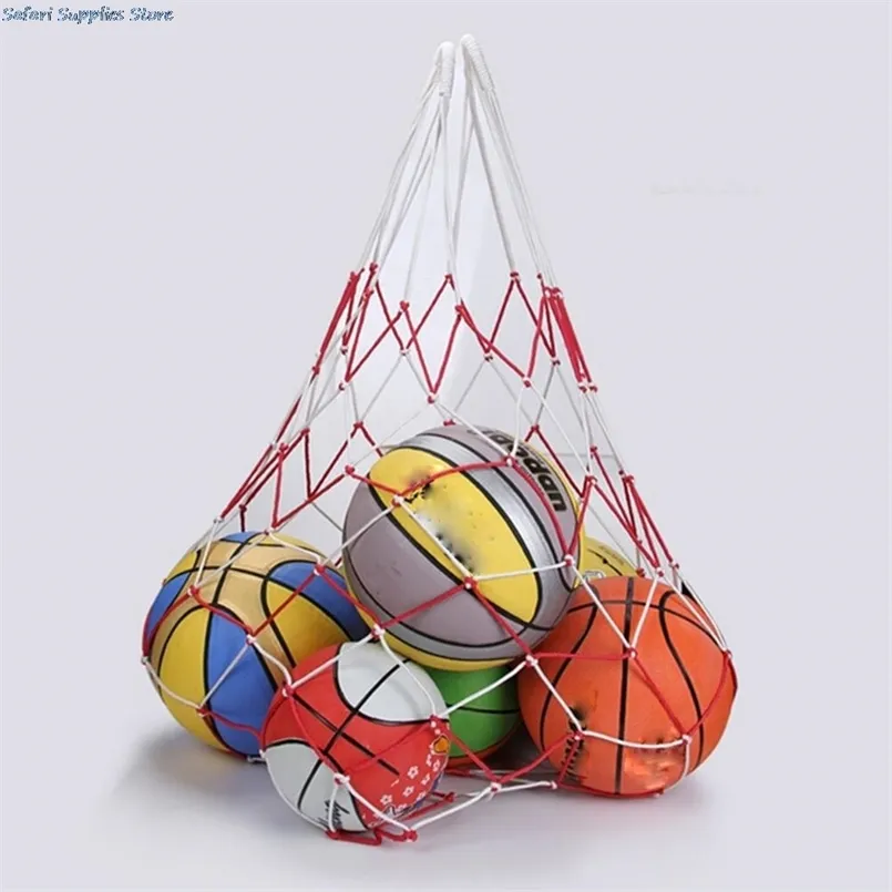 1 pièces 10 balles sac de transport en plein air sportif filet de football Portable équipement de sport basket-ball volley-ball balle filet sac 220728