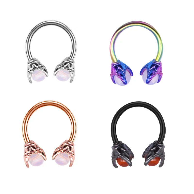 Unisexe Dragon Claw Nose Septum Anneau 316L