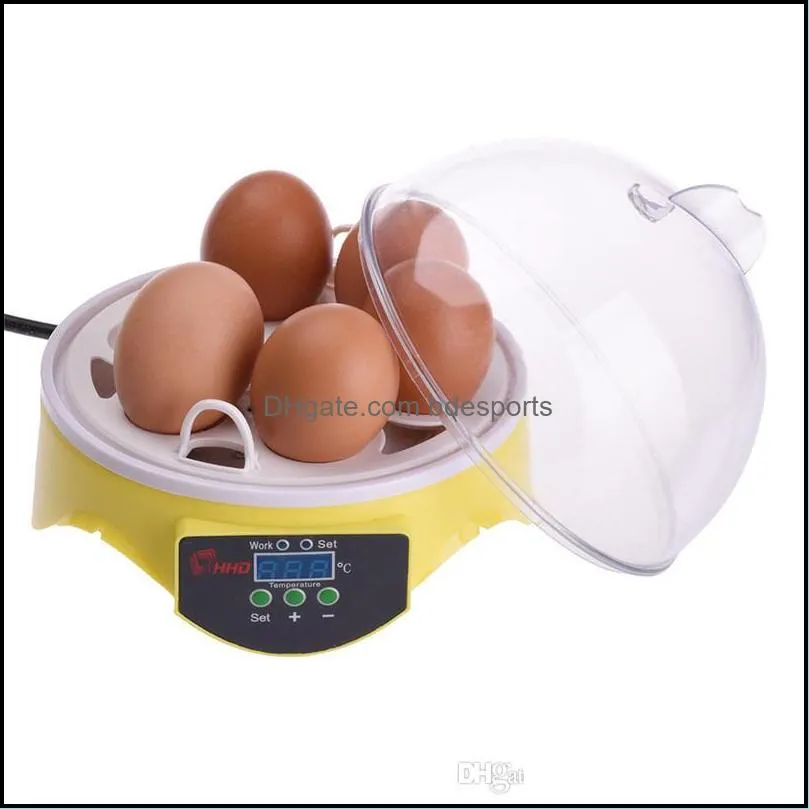 7 Digital Chicken Incubator Brooder Clear Egg Turning Incubator Hatcher Temperature Control Duck Bird Tray Automatic Incubator