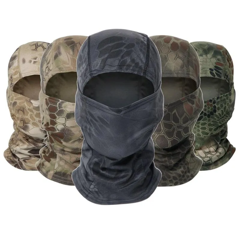 Multicam Camouflage Cap Full Face Shield Cycling Motorcycle Skiing Airsoft Protection Hat 20220104 T2