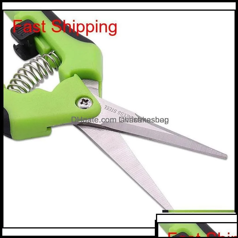 other supplies patio, lawn home & mtifunctional pruning shears stainless steel handle straight head garden shear scissors pruner for