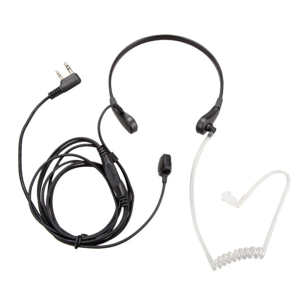 Baofeng Casque Talkie Walkie Intra Auriculaire Avec Tube Acoustique Micro Ptt 2 Брошы Pour Radio CB UV-5R BF-888S