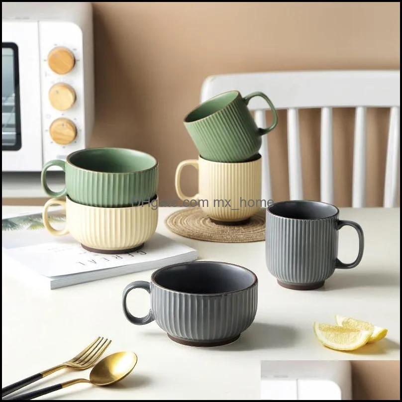 mugs home living room decoration nordic minimalist large capacity mug household ceramic drinking cup office coffee breakfast