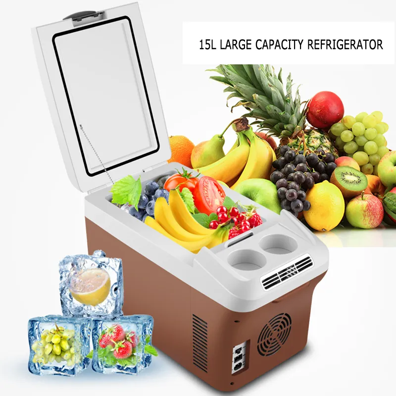 Car Refrigerator Fridge Freezer 15L 35L Portable Compressor Cooler 12V/24V/220V Refrigeration Warm Heat For Camping Picnic