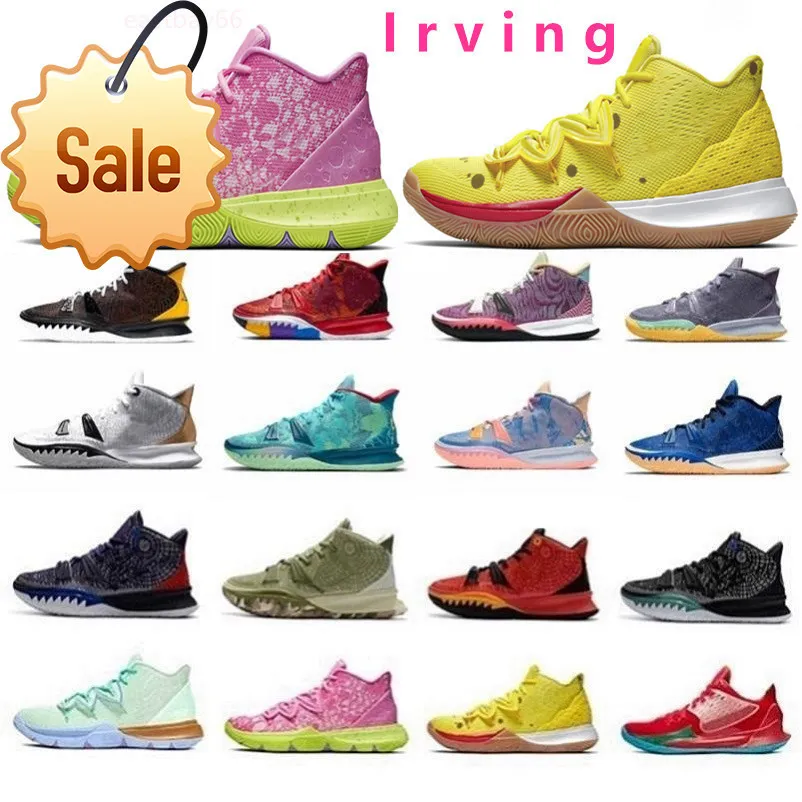 Shoes Quailty Basketball Kyrie 7 Mens Irving 5s Newest White Black Gold Patrick Soundwave Sponge Sandy Creator Hendrix Horus Squidward