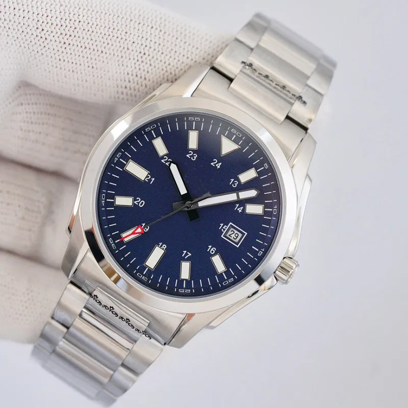 Breitling Watches Automatic Mechanical Mens For Men Watch Wristwatch 41mm Business Designer Wristwatches Stainless Steel Case Montre De Luxe Silver