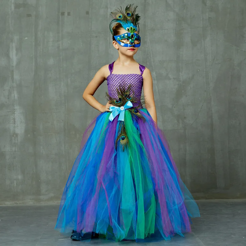 Peacock party dresses deals