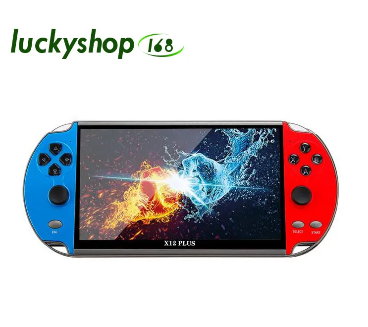 Videogame Console X12 Plus draagbare handheld games speler PSP retro dual rocker joystick 7 inch scherm vs x19 x7 plus